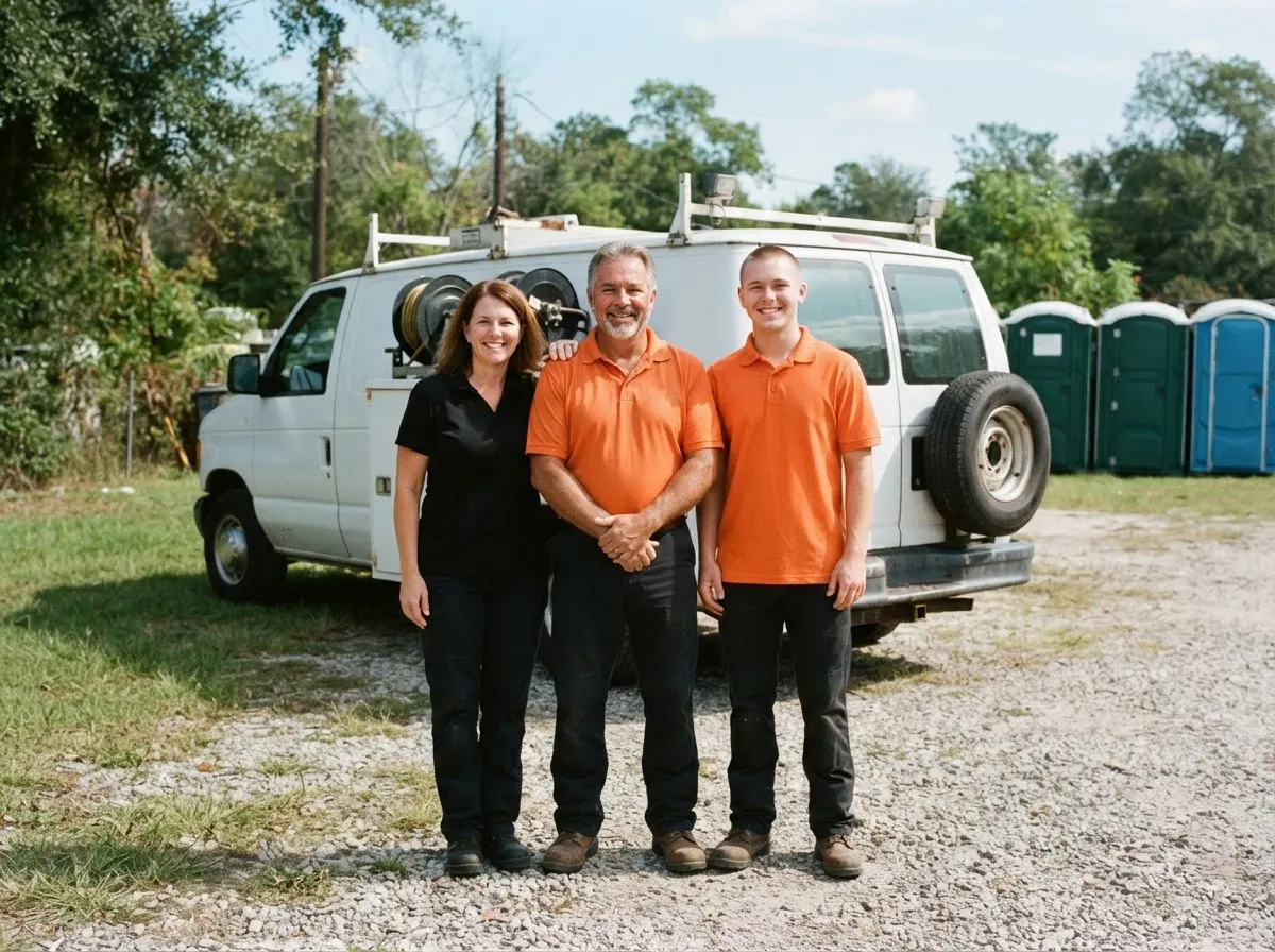 The Iron Horse Porta Potty team — portable toilet rentals in Cypress, TX